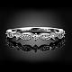 Романтические латунные кольца с фианитом в корейском стиле на день святого валентина RJEW-BB00555-02-2
