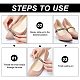 Craspire 4 par de cordones anti-sueltos de 4 colores para zapatos de tacón alto DIY-CP0008-56-3