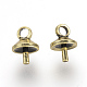 Tasse en laiton pendentif perle bails broches pendentifs KK-R071-10AG-1