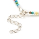Halskette aus Glasperlen NJEW-JN03825-01-5