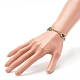 Rectangle avec bracelets à maillons de verre BJEW-JB06275-02-3