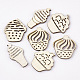 Unfinished Wooden Cabochons WOOD-T011-10-1
