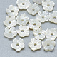 Perles de coquillage blanc naturel SSHEL-S260-011-1