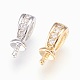 Tasse en laiton pendentif perle bails broches pendentifs KK-P150-17-1