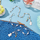 NBEADS 2 Pcs 2 Sizes Rabbit Carrot Charms Knitting Row Counter Chains HJEW-NB0001-86-5