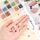 SUNNYCLUE DIY Cube Glass Bead Stretch Bracelets Making Kits DIY-SC0012-14-3