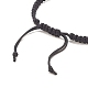 Bracelet de perles tressées en alliage de tête de mort BJEW-JB07861-02-4