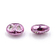 Perles de rocailles en verre de couleurs opaques teintes SEED-N004-007-05-6