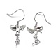 925 Sterling Silver Dangle Earring Findings STER-L057-033P-2
