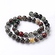 Natural African Bloodstone Beads Strands G-L383-06-4mm-2