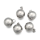 Fashionable 304 Stainless Steel Round Pendants X-STAS-R054-05-2
