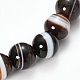 Natural Striped Agate/Banded Agate Beaded Stretch Bracelets X-BJEW-Q692-03I-2