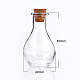 ビーズの容器用のガラスびん  コルク栓付き  ウィッシングボトル  透明  4.9x8.8cm  ボトルネック：直径2.2cm  穴：15mm  容量：55ml（1.85液量オンス） X-AJEW-H006-1-3