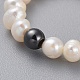 Anillos naturales de perlas cultivadas de agua dulce RJEW-JR00295-01-2