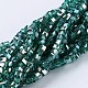 Electroplate Glass Beads Strands EGLA-F121-HR-A01-1