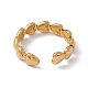 Ионное покрытие (ip) 304 кольцо из нержавеющей стали с открытой манжетой в форме сердца для женщин RJEW-C045-18G-2