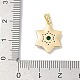 Латунные микро проложить кубического циркония подвески KK-Q030-04A-G-3