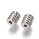 201 Stainless Steel Grooved Beads STAS-P239-06P-1