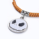 Bracelets de perle tressés en corde de polyester ciré coréen ajustable BJEW-JB04420-01-2