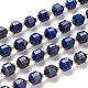 Chapelets de perles en lapis-lazuli naturel G-K303-A25-8mm-1