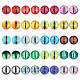 Chgcraft 40 шт. 20 цвета светящиеся самоклеящиеся стеклянные глаза кабошоны DIY-CA0006-28-1