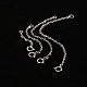 Globleland 4 pz 4 stili di prolunga per catena portacavi in argento sterling STER-GL0001-03-3