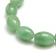 Oval Natural Green Aventurine Beads Strands G-P063-06-3
