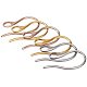 PandaHall Elite about 45 pcs 3 Colors 304 Stainless Steel Earring Hooks Ear Wire with Loop for DIY Earring Jewelry Craft Making STAS-PH0019-05-5
