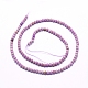 Perles de lépidolite naturelle / mica violet X-G-G823-16-3mm-2