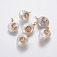 Colgantes naturales de perlas cultivadas de agua dulce PEAR-L027-01-2