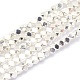 Electroplate Non-magnetic Synthetic Hematite Beads Strands G-L485-10A-S-1