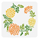 Stencil di crisantemo benecreat DIY-WH0418-0056-1