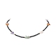 2Pcs 2 Style Natural Mixed Gemstone Chips & Glass Seed Beaded Necklaces Set for Women NJEW-TA00051-7