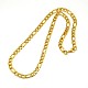 Fashionable 304 Stainless Steel Figaro Chain Necklaces for Men STAS-A028-N016G-1