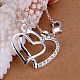 Laiton zircone cubique coeur à pendentifs coeur KK-BB11619-5