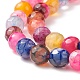 Natural Agate Beads Strands G-G580-6mm-18A-7