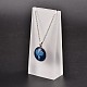 Organic Glass Necklace Display Stand Sets NDIS-N017-02-8