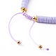 Bracelets de perles tressées en fil de nylon ajustable BJEW-JB06132-3