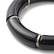 Set di braccialetti elastici con perline tubolari curve per ragazze BJEW-JB06947-12