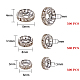 1500Pcs 3 Size Iron Rhinestone Spacer Beads sgRB-SZ0001-01B-5
