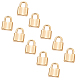 Unicraftale 10pcs 22mm goldene Vorhängeschloss Charms 304 Edelstahl Anhänger lieben Schloss Muster Charms 6x7mm große Loch Anhänger für DIY Halsketten Schmuck machen Zubehör STAS-UN0005-09G-1