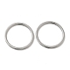 304 acero inoxidable anillos de banda lisos RJEW-I101-01A-P-1