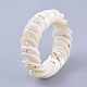 Freshwater Shell Beads Stretch Bracelets BJEW-S121-02A-02-3