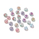 Placage uv perles acryliques irisées arc-en-ciel opaques ACRC-D001-11B-1