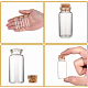 ガラスボトルビーズ瓶保存容器  コルクボトル  透明  22x50mm  容量：約10ml（0.34液量オンス） X-CON-Q005-4
