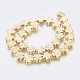 Electroplated Non-magnetic Synthetic Hematite Bead Strand G-E495-09A-02-2