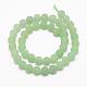 Frosted Round Natural Green Aventurine Beads Strands G-D797-8mm-2