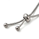 Adjustable 304 Stainless Steel Bracelet Making STAS-G169-02P-3