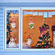 8 fogli 8 stili adesivi murali impermeabili in pvc natalizio DIY-WH0345-043-5