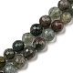 Brins de perles de pierre de sang afican naturel G-C079-B02-01-1